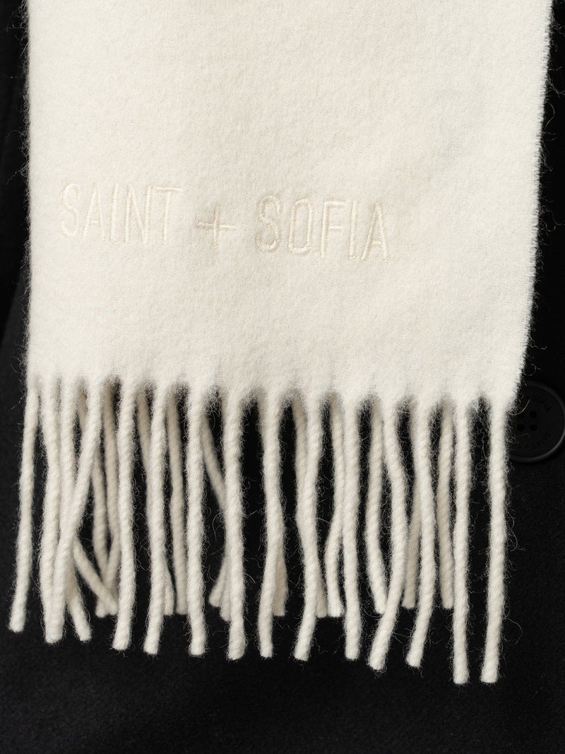 Cashmere Scarf Cream - Women's Scarves | Saint + Sofia® EU