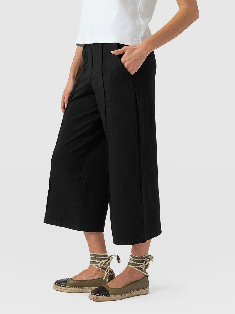 Cavendish Culotte Black - Women's Culottes | Saint + Sofia® EU