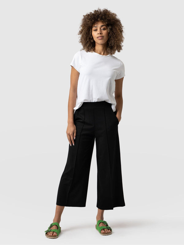 Cavendish Culotte Black - Women's Culottes | Saint + Sofia® UK