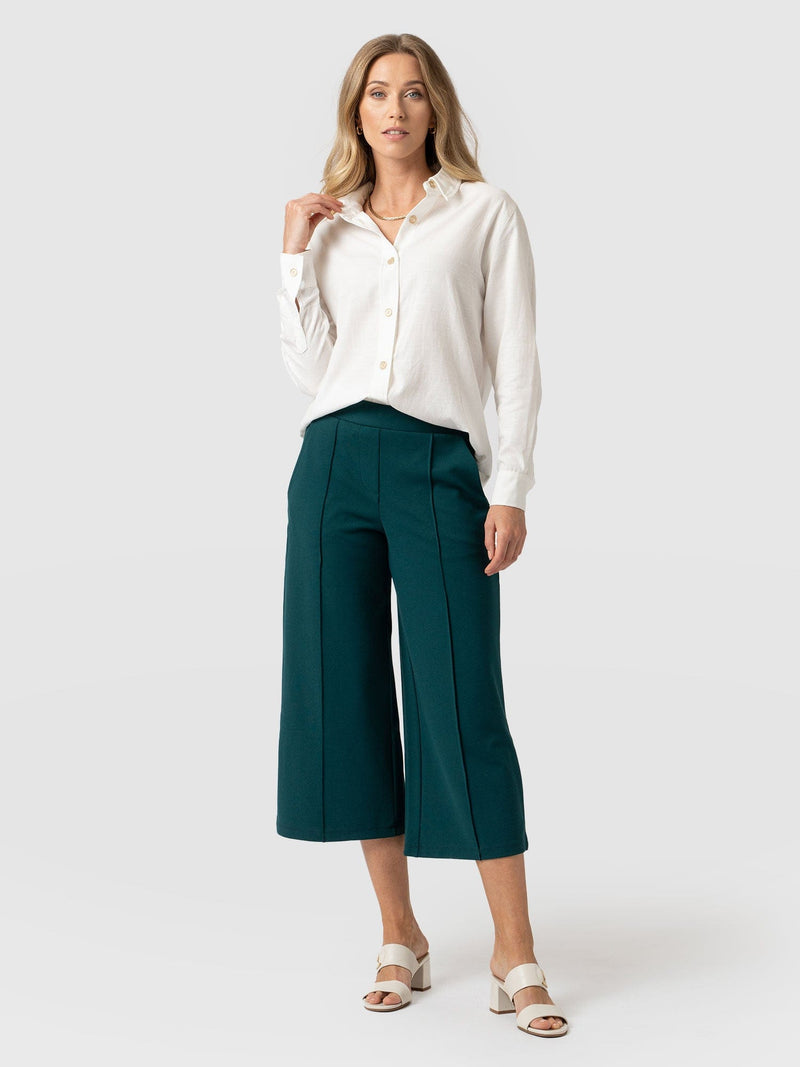 Cavendish Culotte Deep Teal - Women's Culottes | Saint + Sofia® EU