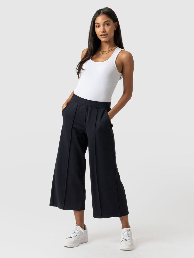 Cavendish Culotte Navy - Women's Culottes | Saint + Sofia® EU