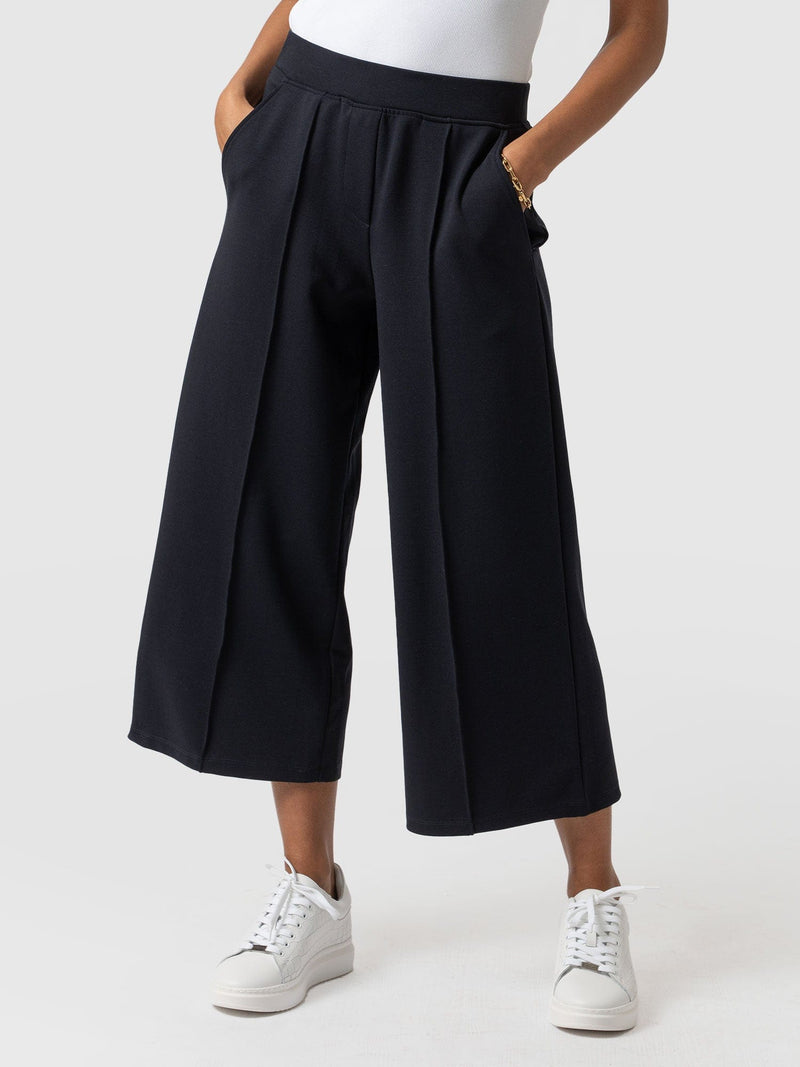 Cavendish Culotte Navy - Women's Culottes | Saint + Sofia® EU