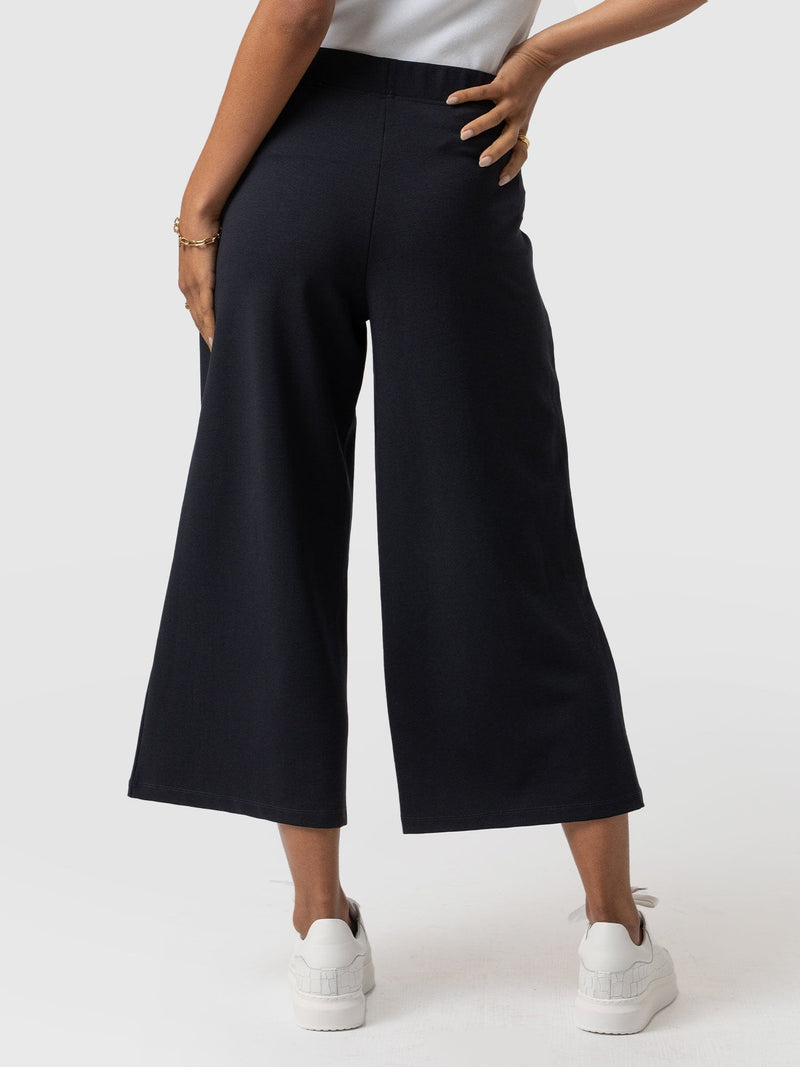 Cavendish Culotte Navy - Women's Culottes | Saint + Sofia® EU