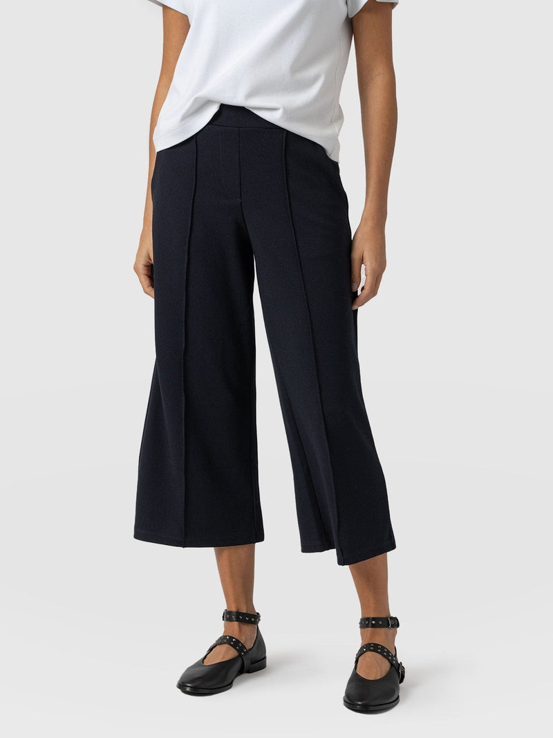 Cavendish Culotte Navy - Women's Culottes | Saint + Sofia® EU