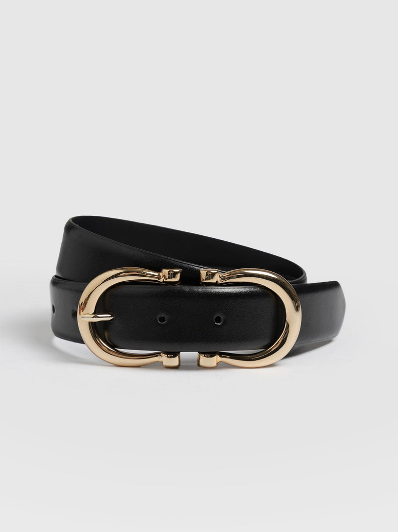 Chelsea Belt Black - Leather Belts | Saint + Sofia® EU