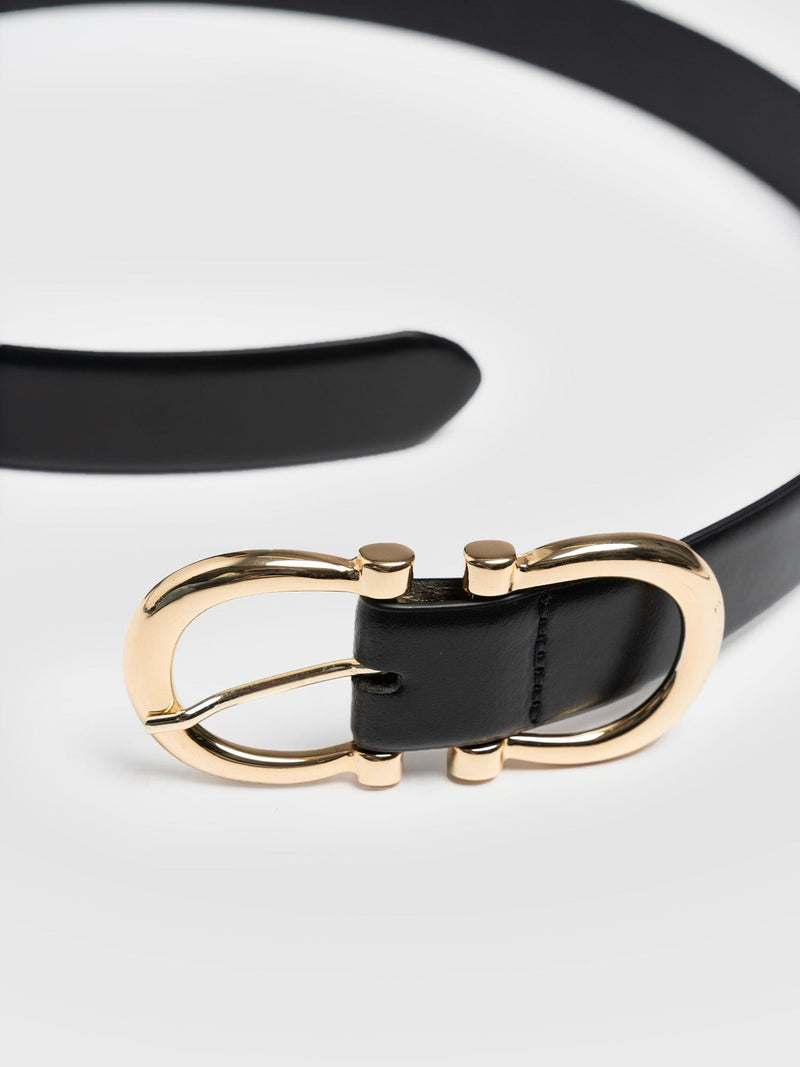 Chelsea Belt Black - Leather Belts | Saint + Sofia® EU