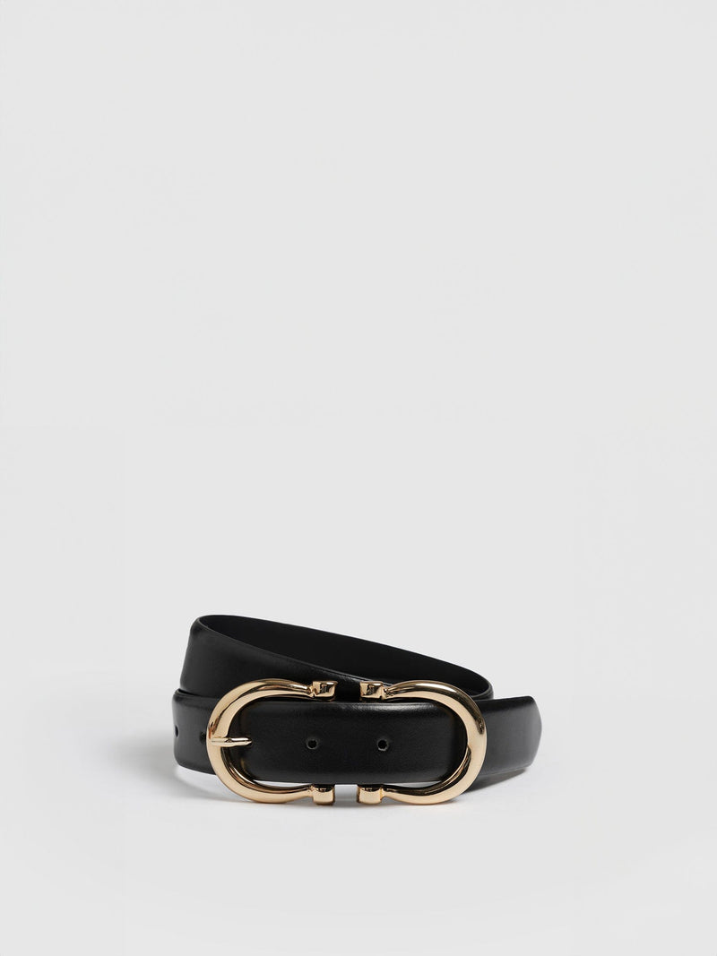 Chelsea Belt Black - Leather Belts | Saint + Sofia® EU