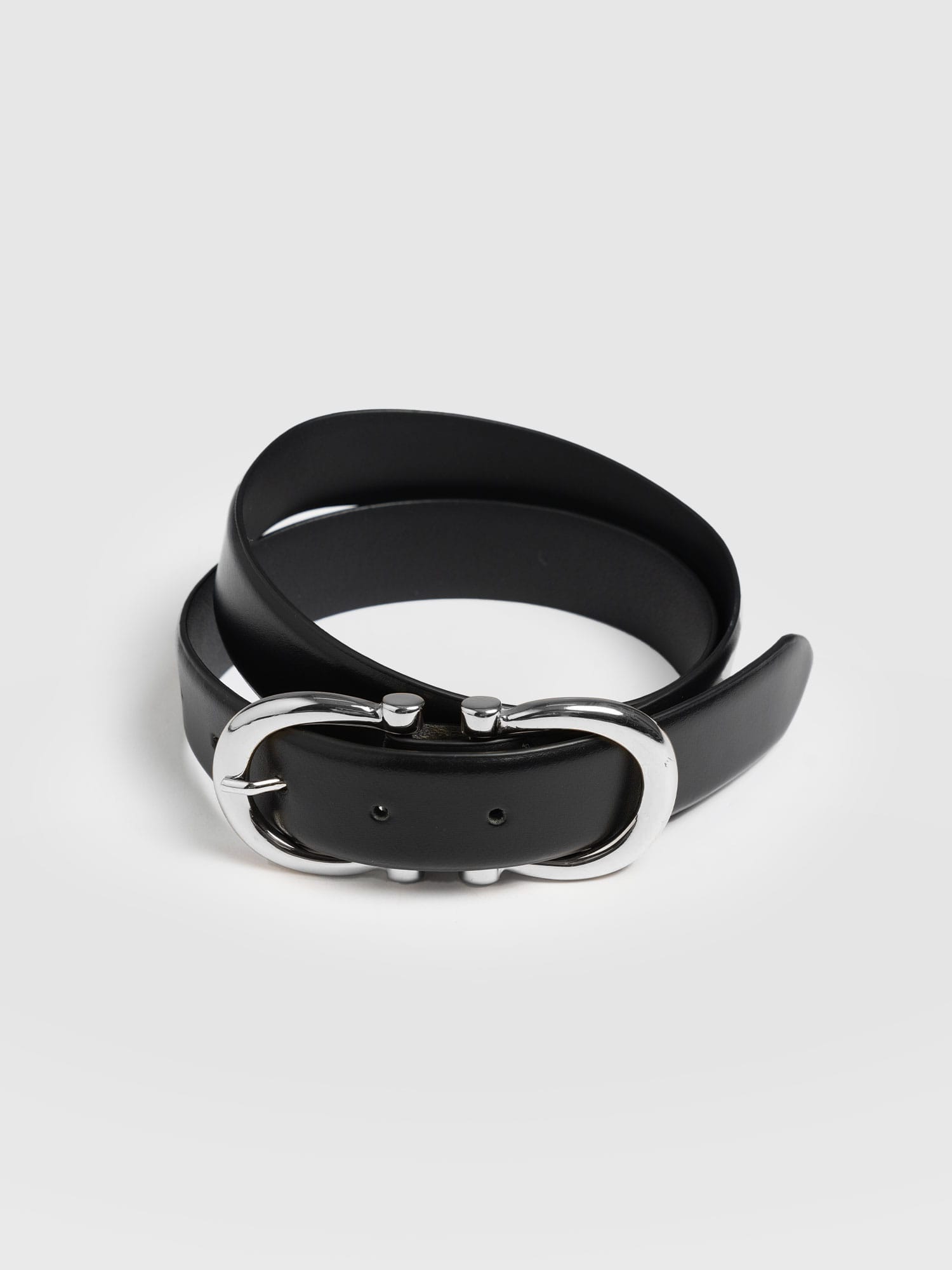 Chelsea Belt - Black/Silver - Women's Accessories | Saint + Sofia® EU