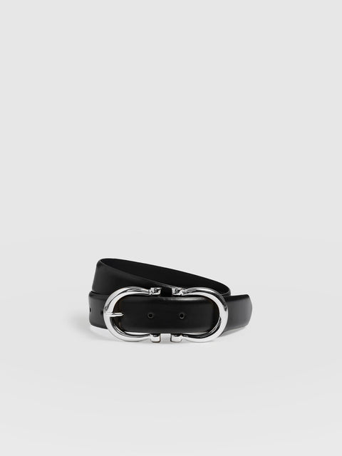Chelsea Belt - Black/Silver - Women's Accessories | Saint + Sofia® EU