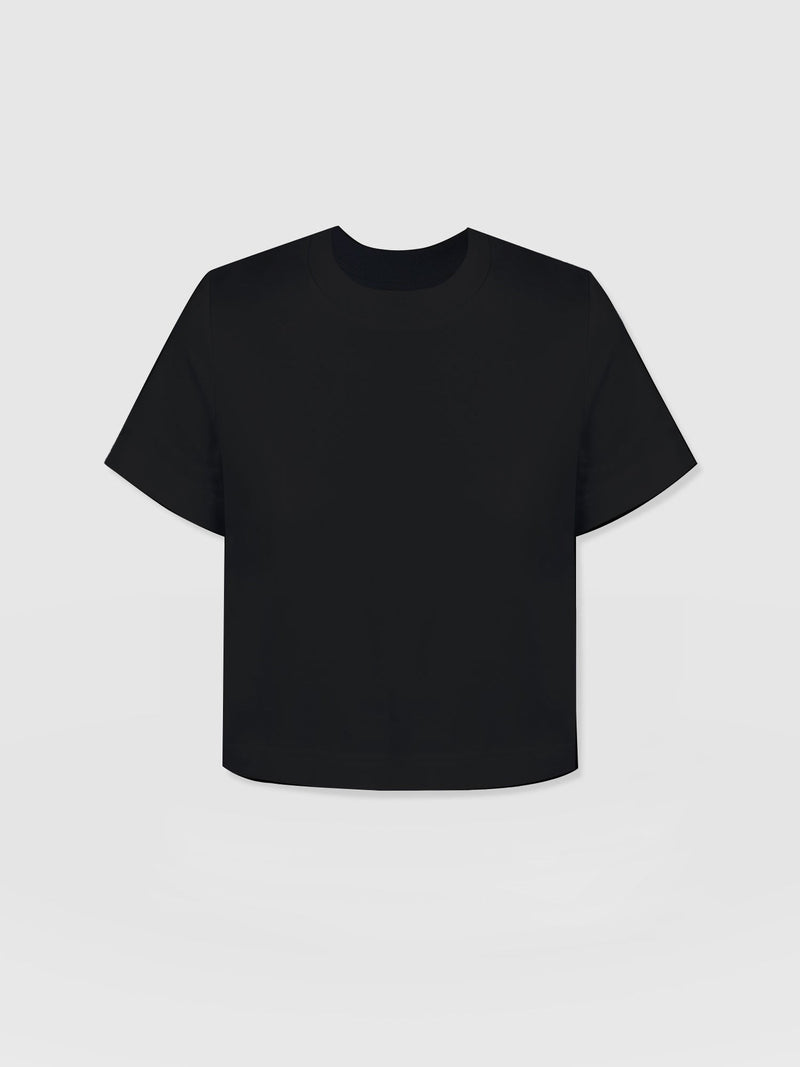 Chelsea Crew Neck Tee Black - Women's T-Shirts | Saint + Sofia® EU