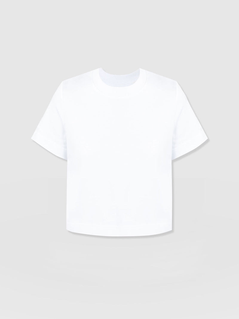 Chelsea Crew Neck Tee White - Women's T-Shirts | Saint + Sofia® EU