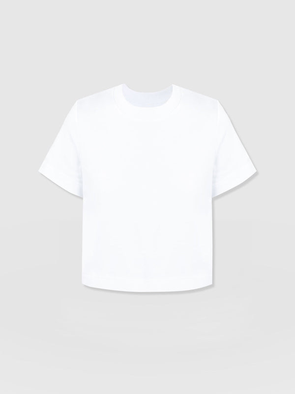 Chelsea Crew Neck Tee White - Women's T-Shirts | Saint + Sofia® EU