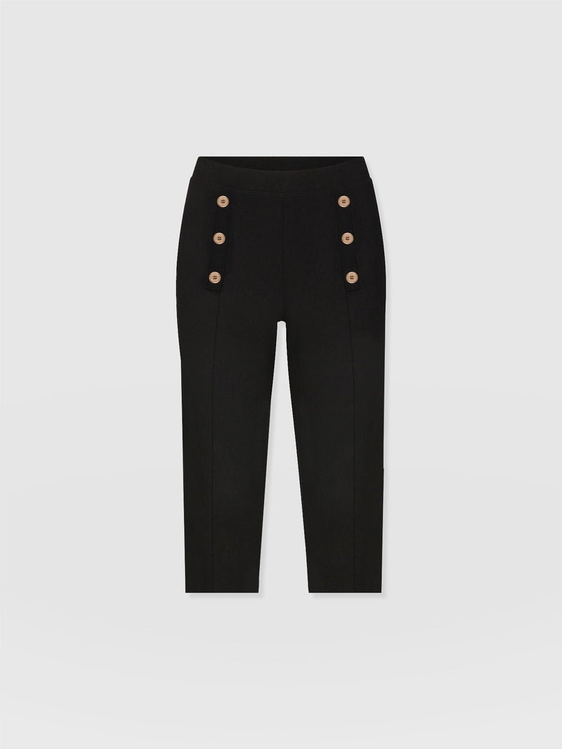 Chelsea Crop Legging - Black - Women's Trousers | Saint + Sofia® EU
