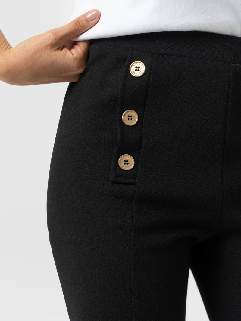 Chelsea Crop Legging - Black - Women's Trousers | Saint + Sofia® EU