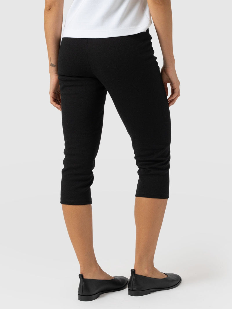Chelsea Crop Legging - Black - Women's Trousers | Saint + Sofia® EU