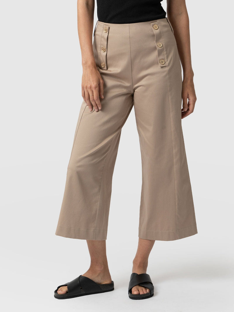 Chelsea Culotte Beige - Women's Culottes | Saint + Sofia® EU