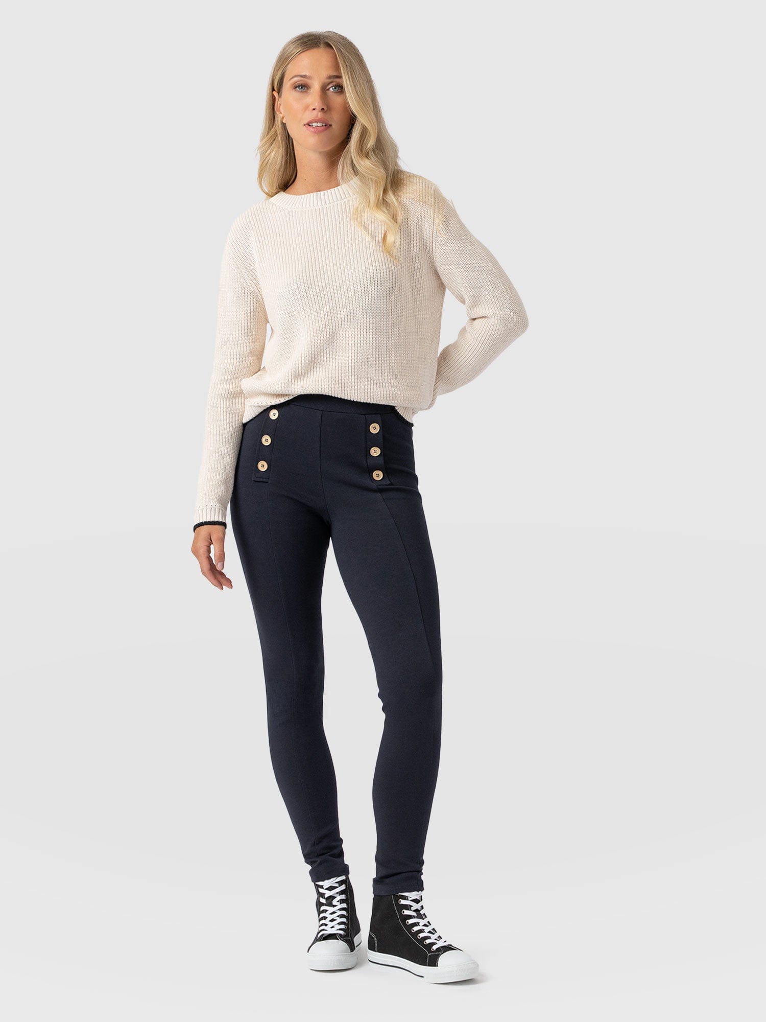 Chelsea Legging Navy - Women's Leggings | Saint + Sofia® EU