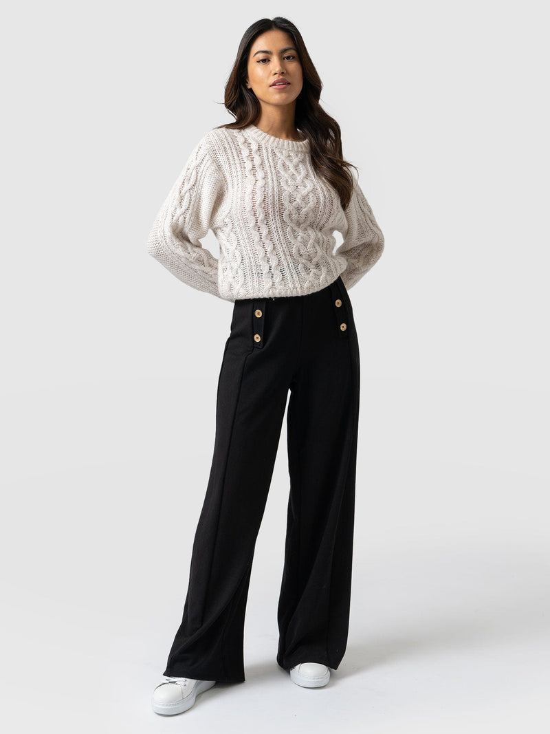 Chelsea Pant Black Jersey - Women's Trousers | Saint + Sofia® EU