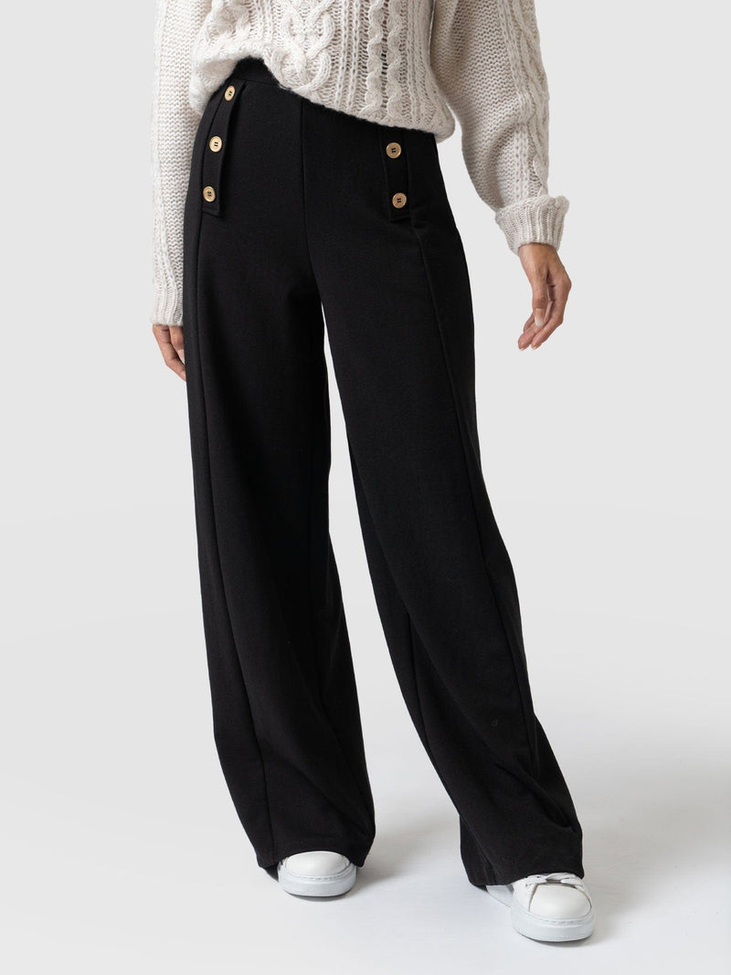 Chelsea Pant Black Jersey - Women's Trousers | Saint + Sofia® EU