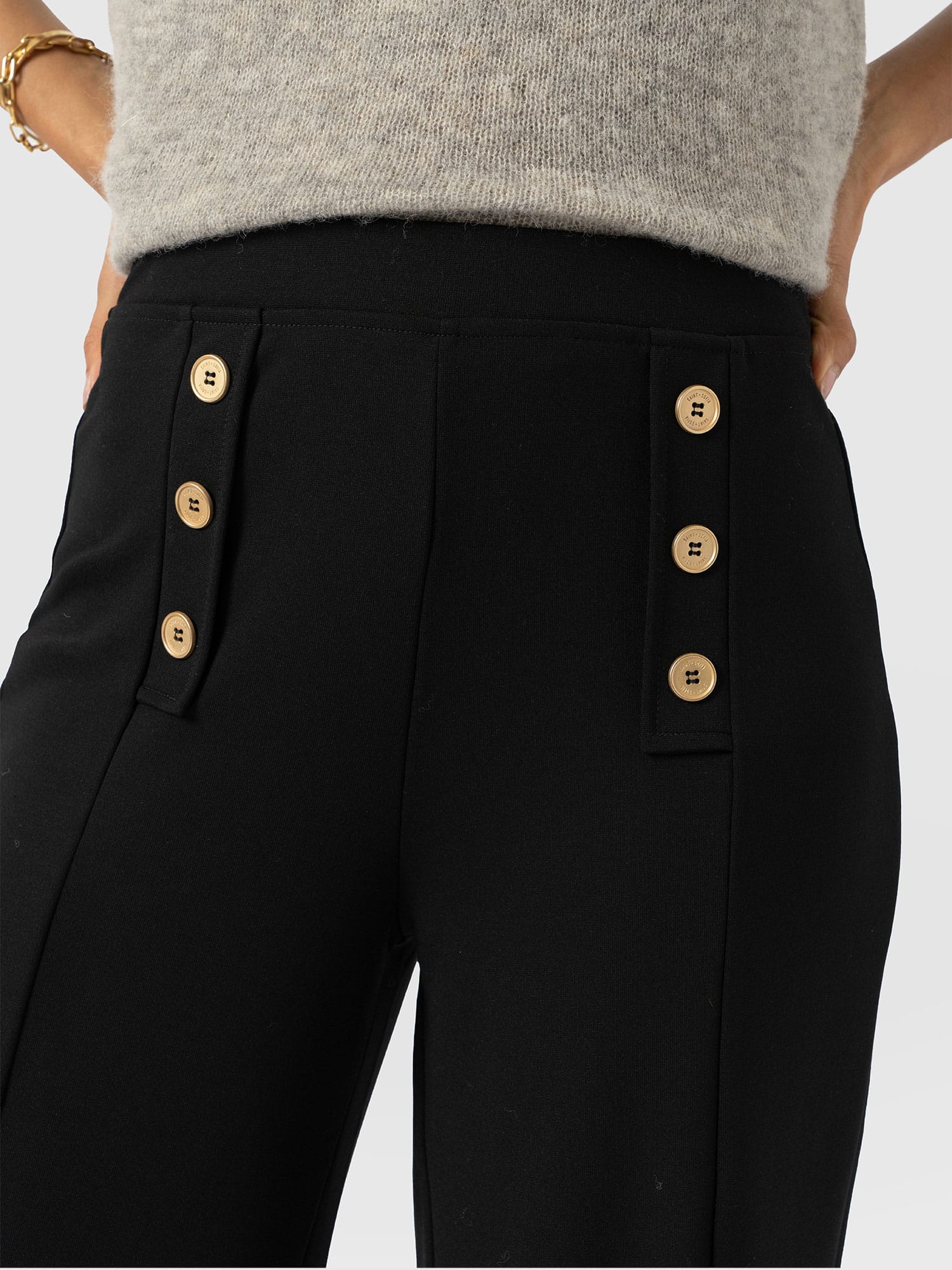 Chelsea Pant Black Jersey - Women's Trousers | Saint + Sofia® EU