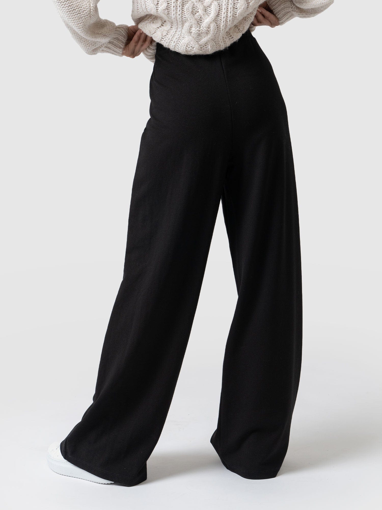 Cropped jersey trousers - Black - Ladies | H&M