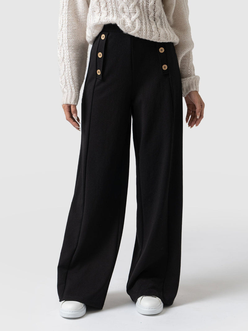 Chelsea Pant Black Jersey - Women's Trousers | Saint + Sofia® EU