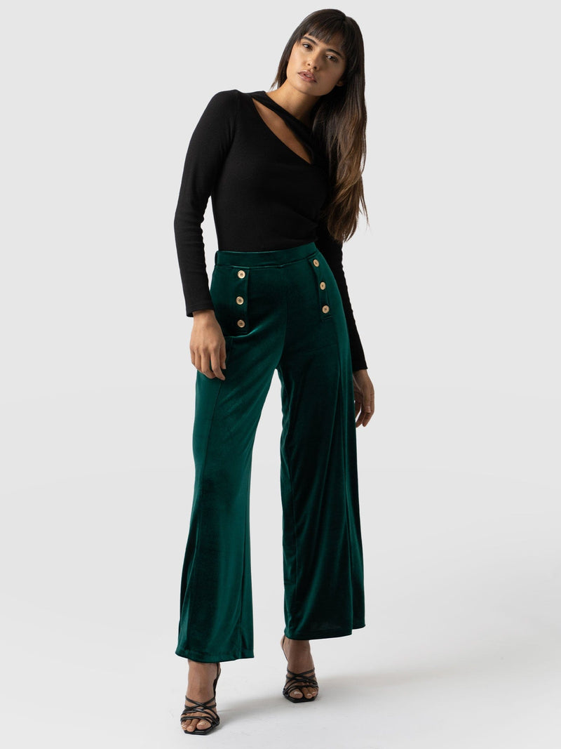 Chelsea Pant Jewel Green - Women's Trousers | Saint + Sofia® EU