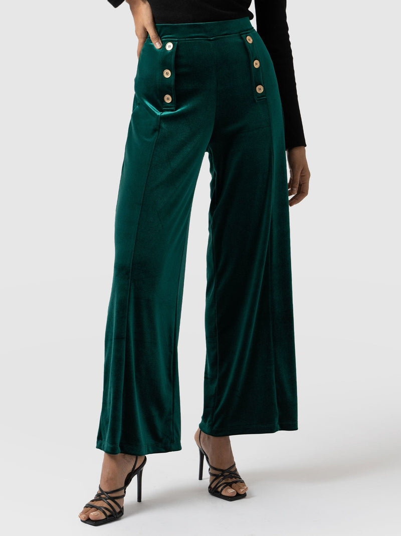 Chelsea Pant Jewel Green - Women's Trousers | Saint + Sofia® EU