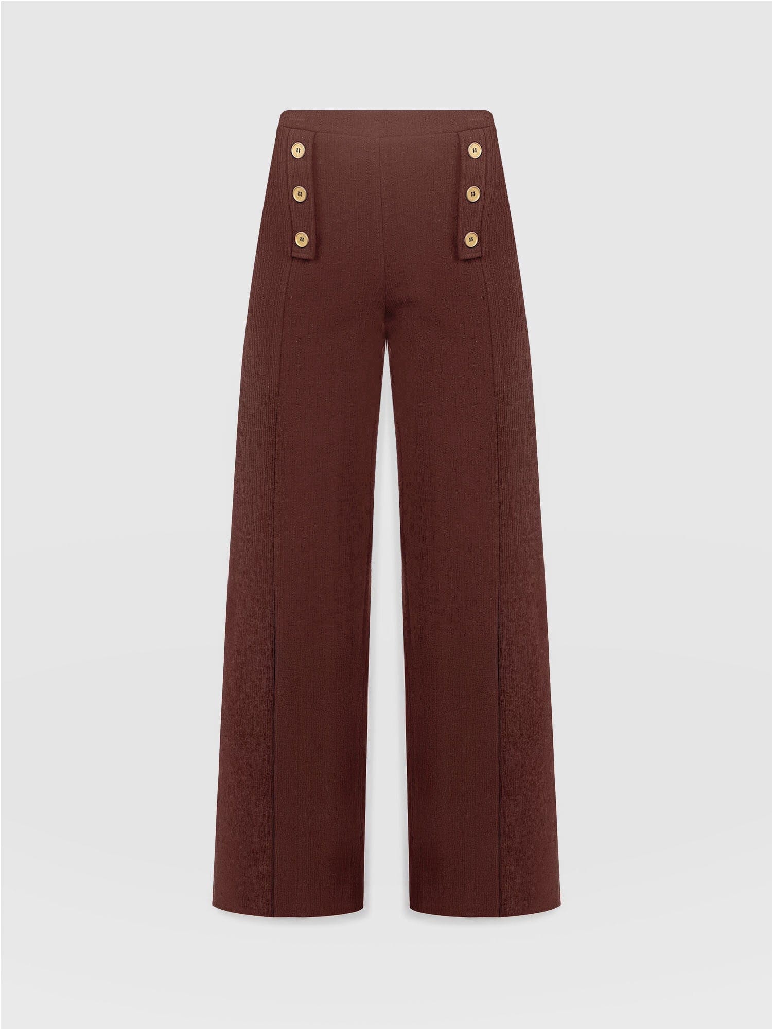 Chelsea Pant - Maroon Textured - Women's Trousers | Saint + Sofia® EU