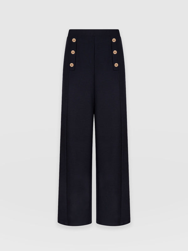 Chelsea Pant Navy Jersey - Women's Trousers | Saint + Sofia® EU