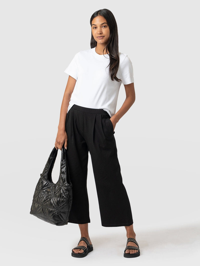 City Culotte Black - Women's Culottes | Saint + Sofia® EU