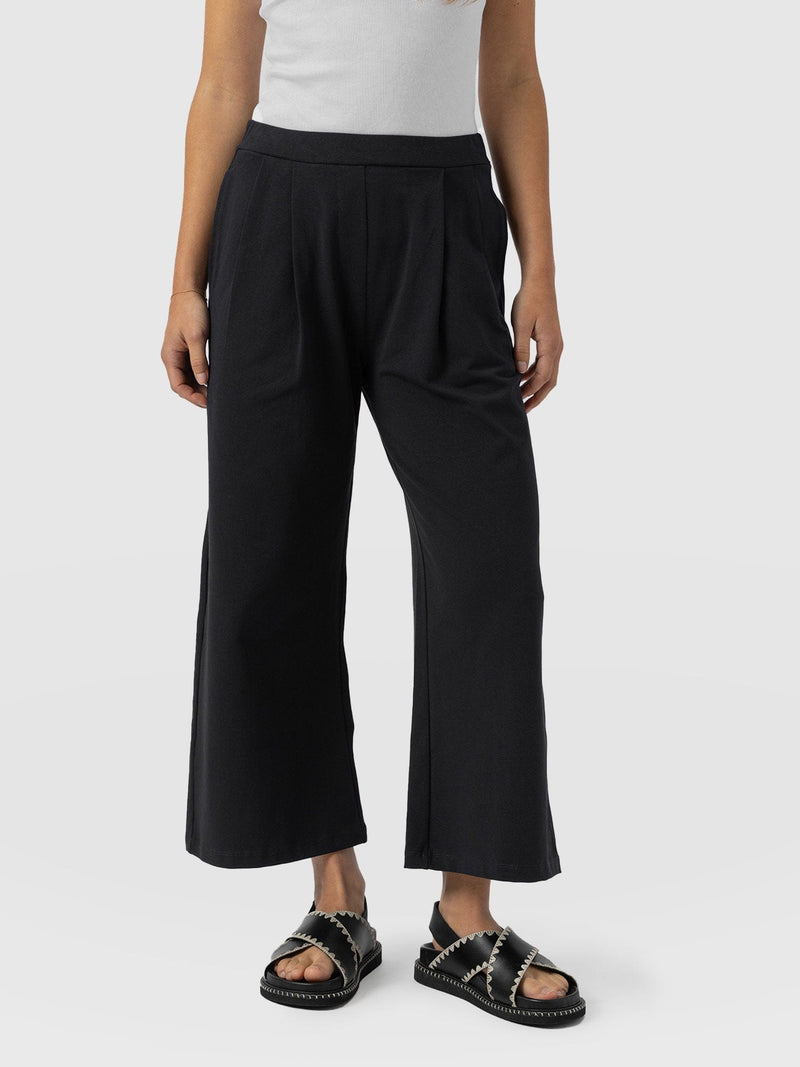 City Culotte Black - Women's Culottes | Saint + Sofia® EU