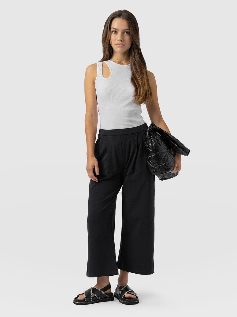 City Culotte Black - Women's Culottes | Saint + Sofia® EU