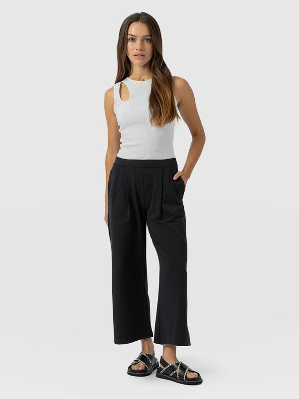 City Culotte Black - Women's Culottes | Saint + Sofia® EU