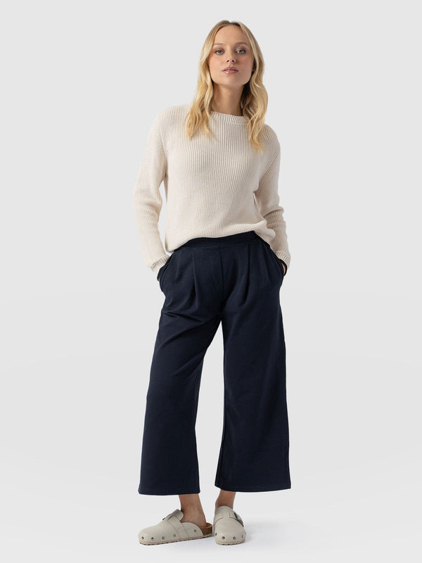 City Culotte Navy - Women's Culottes | Saint + Sofia® EU