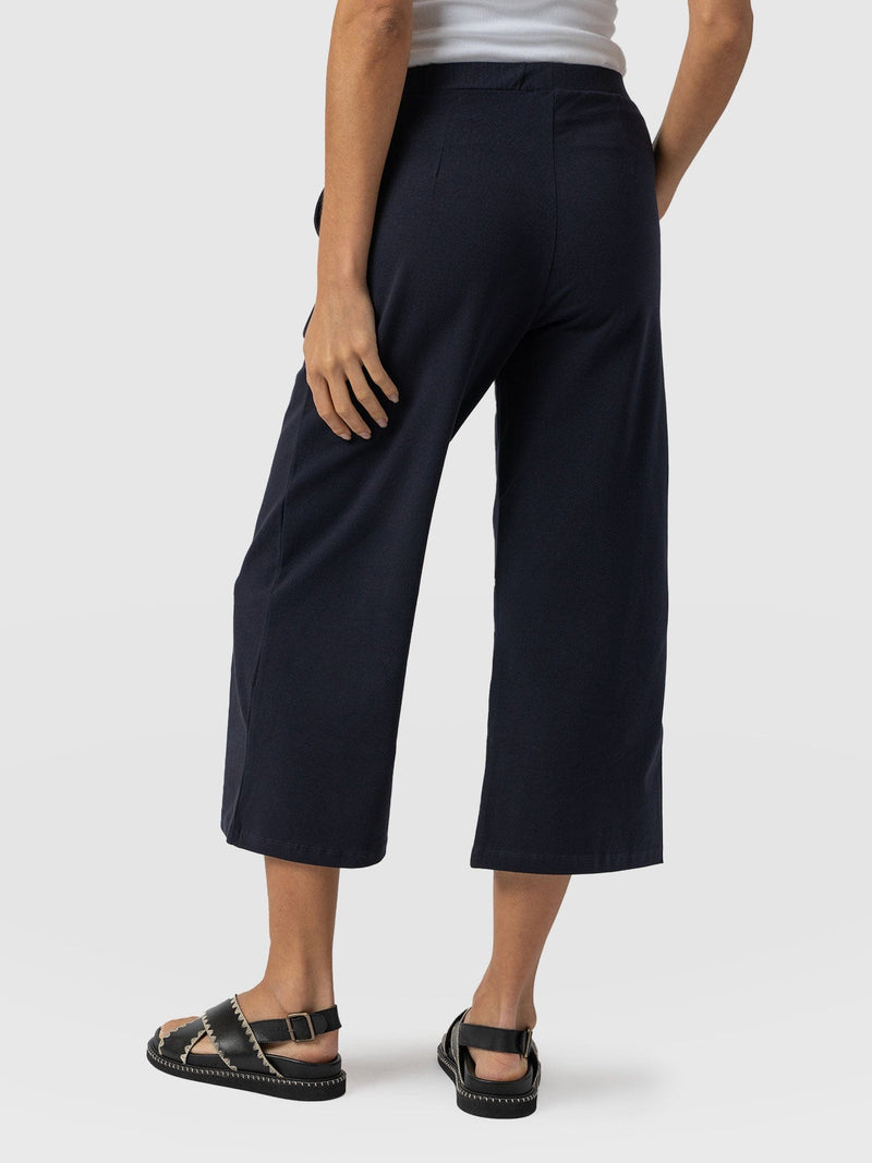 City Culotte Navy - Women's Culottes | Saint + Sofia® EU