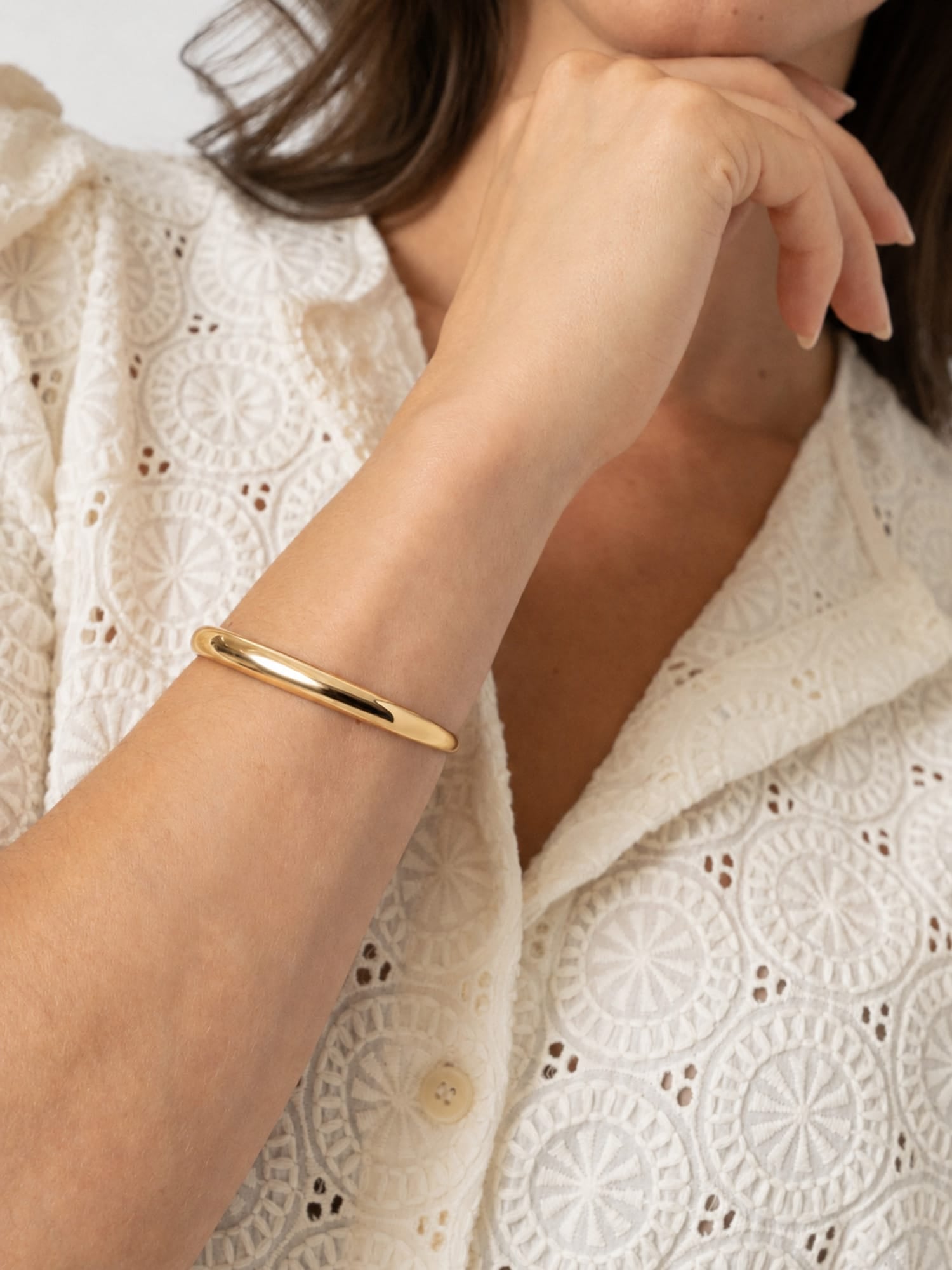 Classic Bangle - Gold - Women's Jewellers | Saint and Sofia® EU