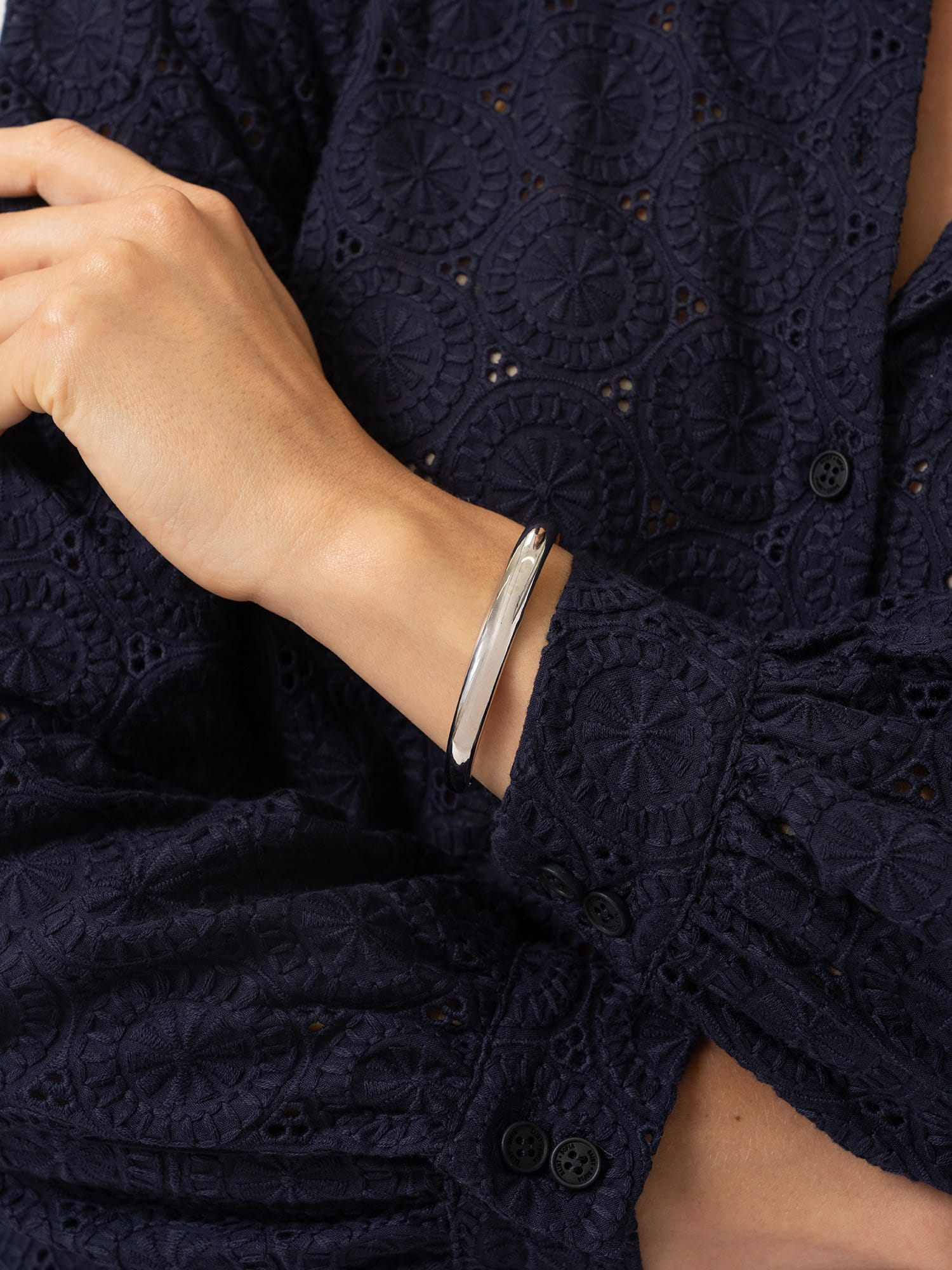Classic Bangle - Silver - Women's Jewellers | Saint and Sofia® EU