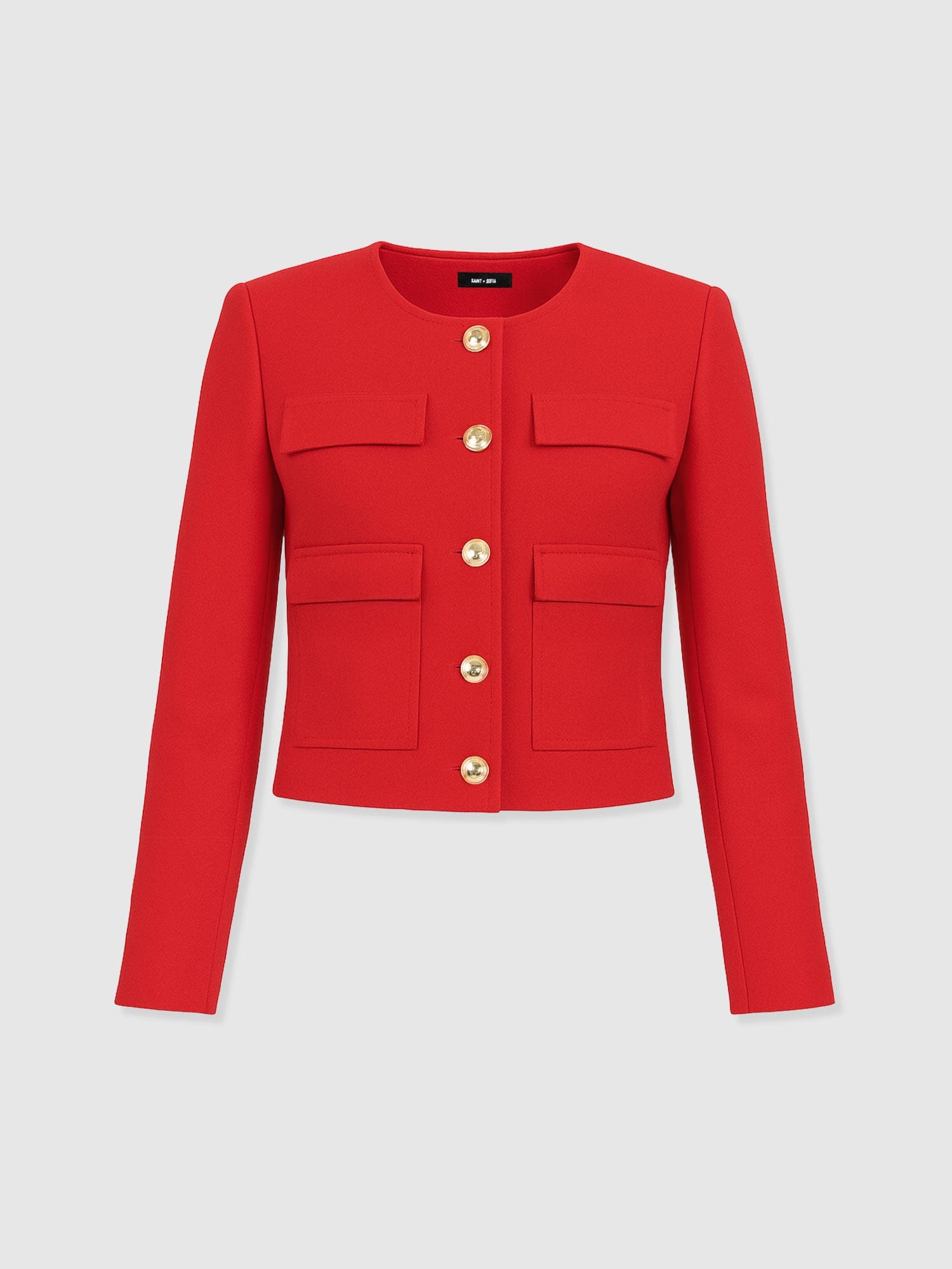 Colette Jacket - Red - Women's Jackets | Saint + Sofia® EU