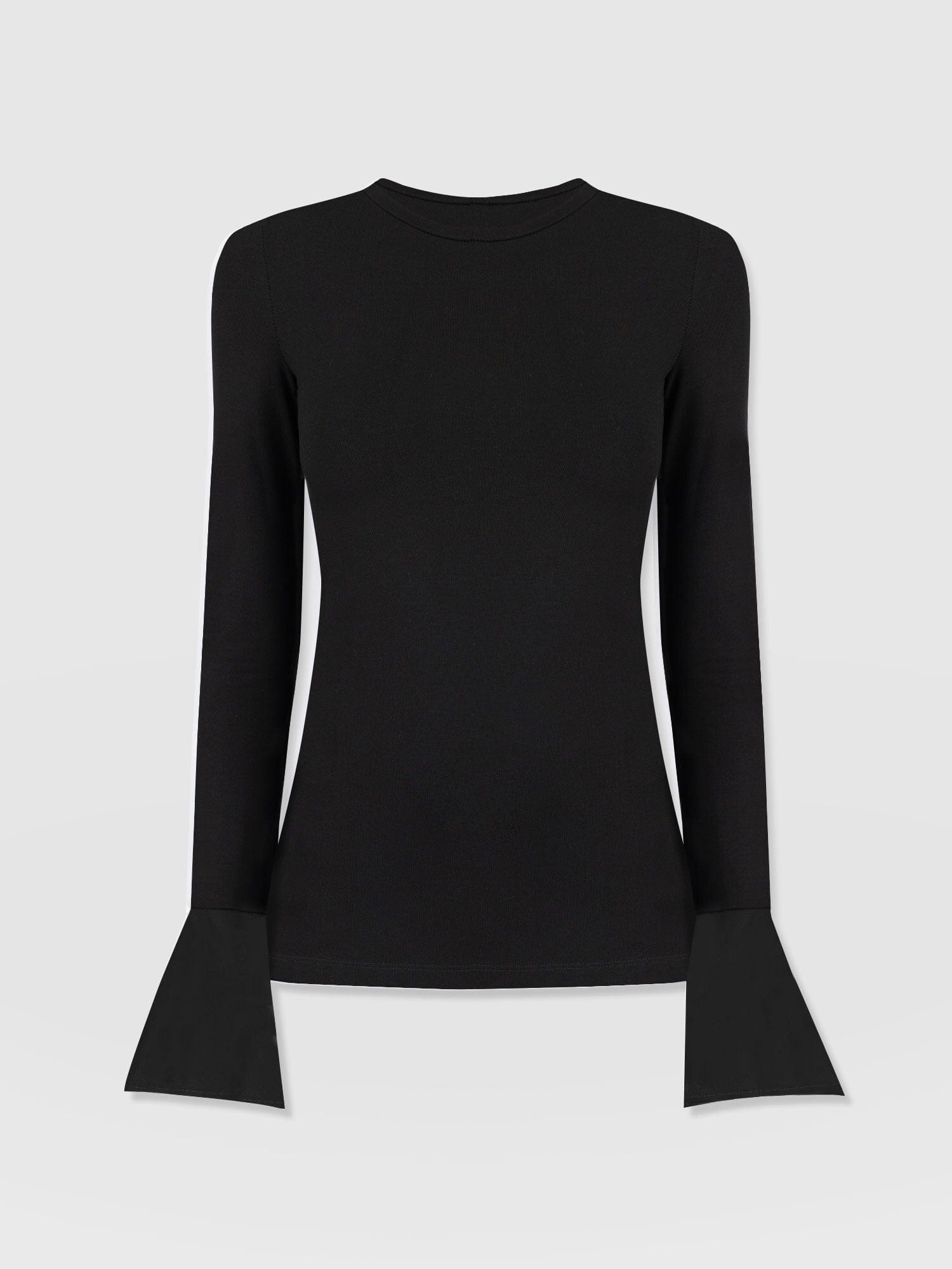 Connie Cuff Tee Black - Women's Tops | Saint + Sofia® EU