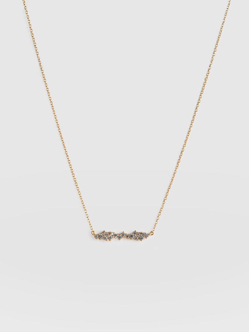 Constellation Cluster Bar Necklace Gold - Women's Jewellery |  Saint + Sofia® EU