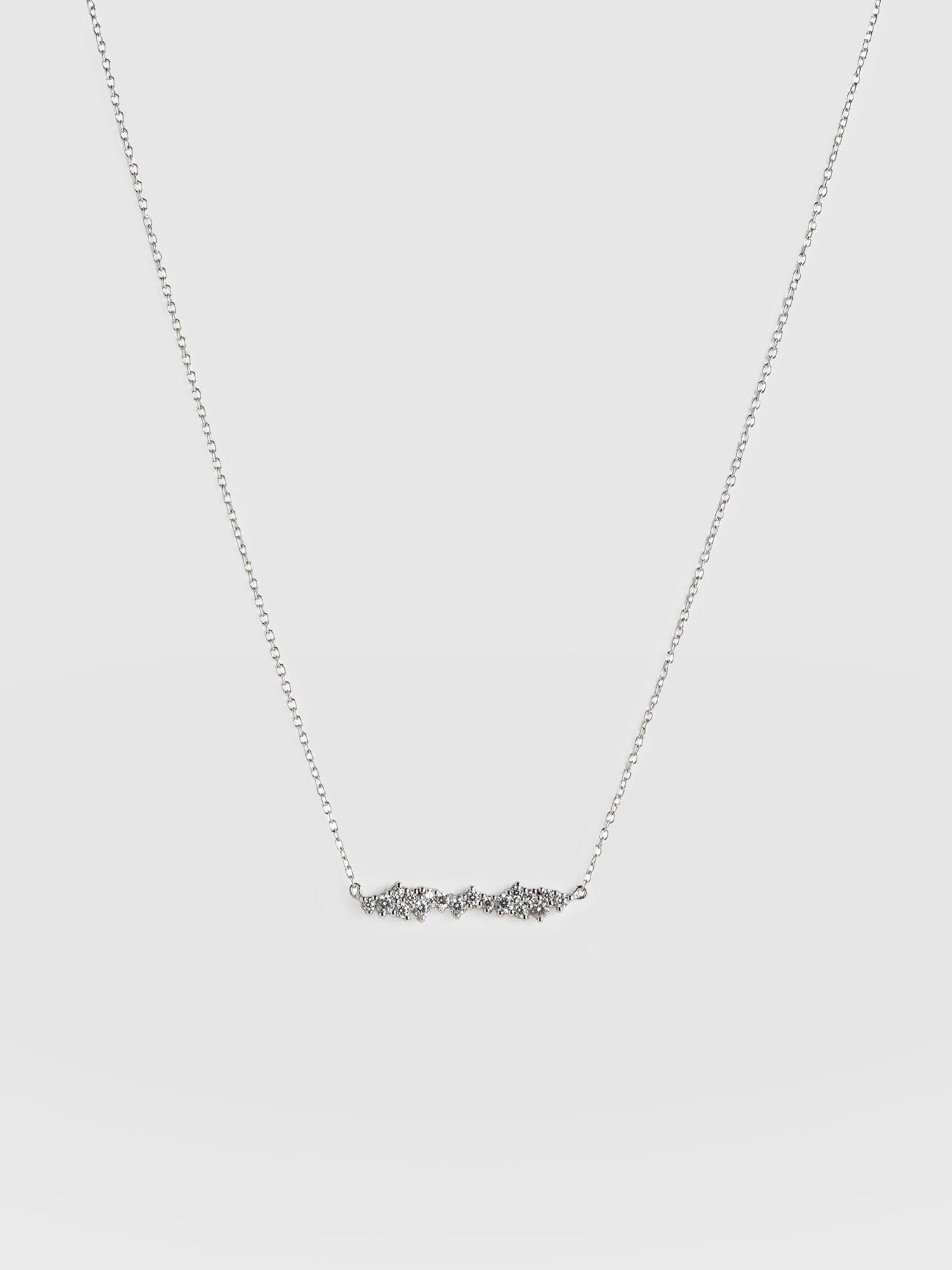 Constellation Cluster Bar Necklace Silver - Women's Jewellery |  Saint + Sofia® EU