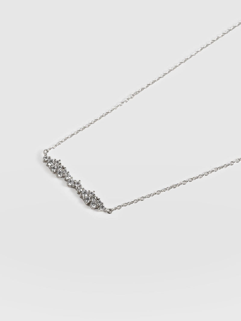 Constellation Cluster Bar Necklace Silver - Women's Jewellery |  Saint + Sofia® EU