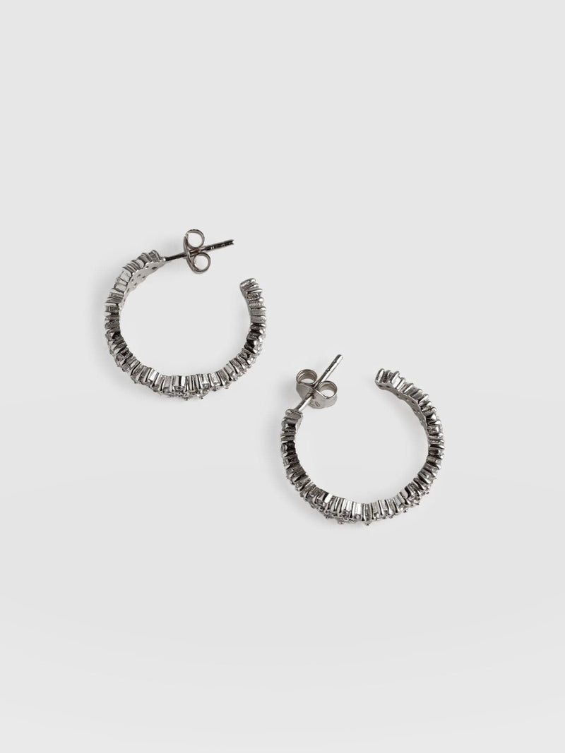 Constellation Cluster Hoop Earrings Silver - Women's Jewellery |  Saint + Sofia® EU