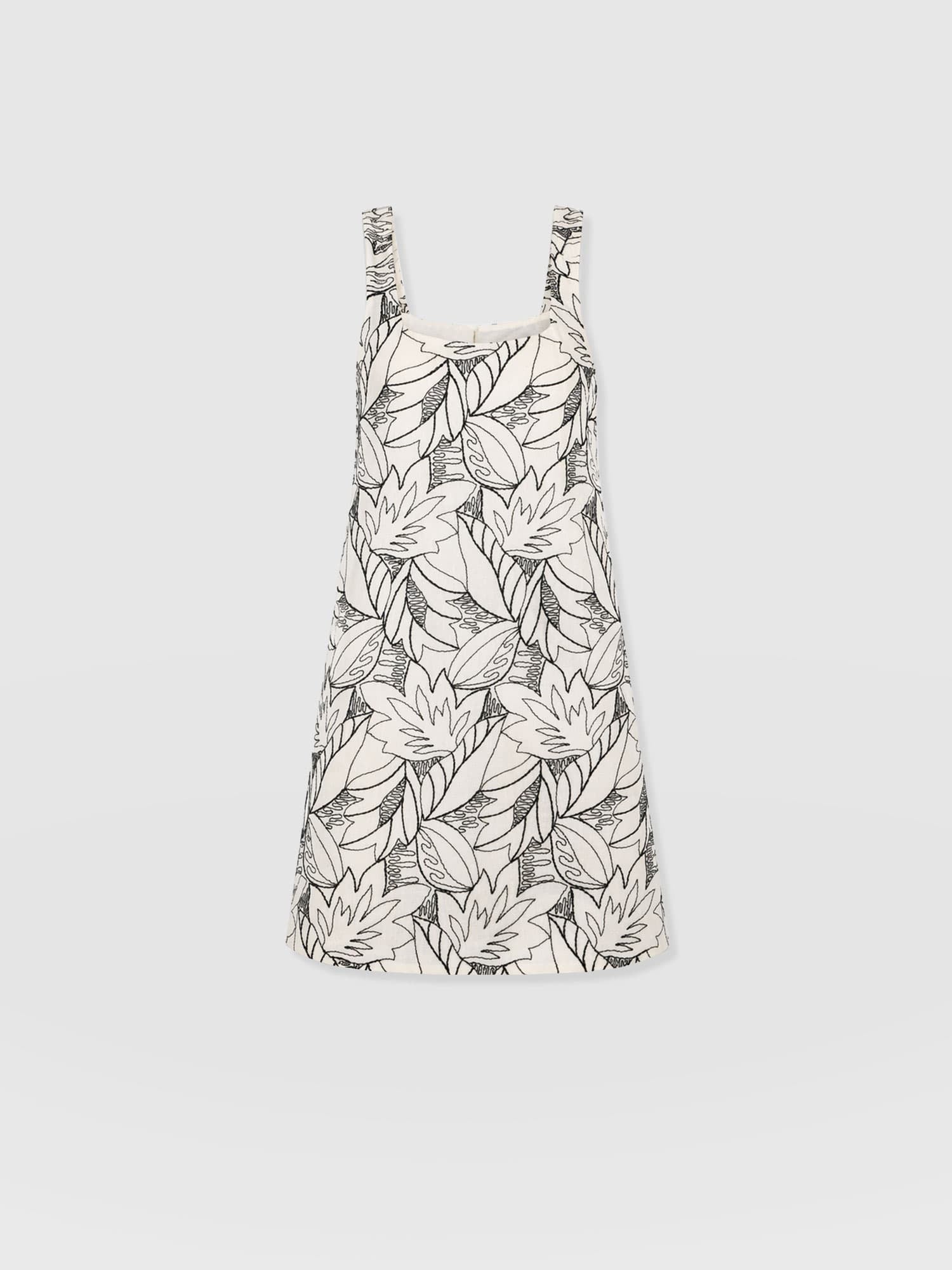 Corinne Cami Dress - Cream Embroidered - Women's Dresses | Saint + Sofia® EU
