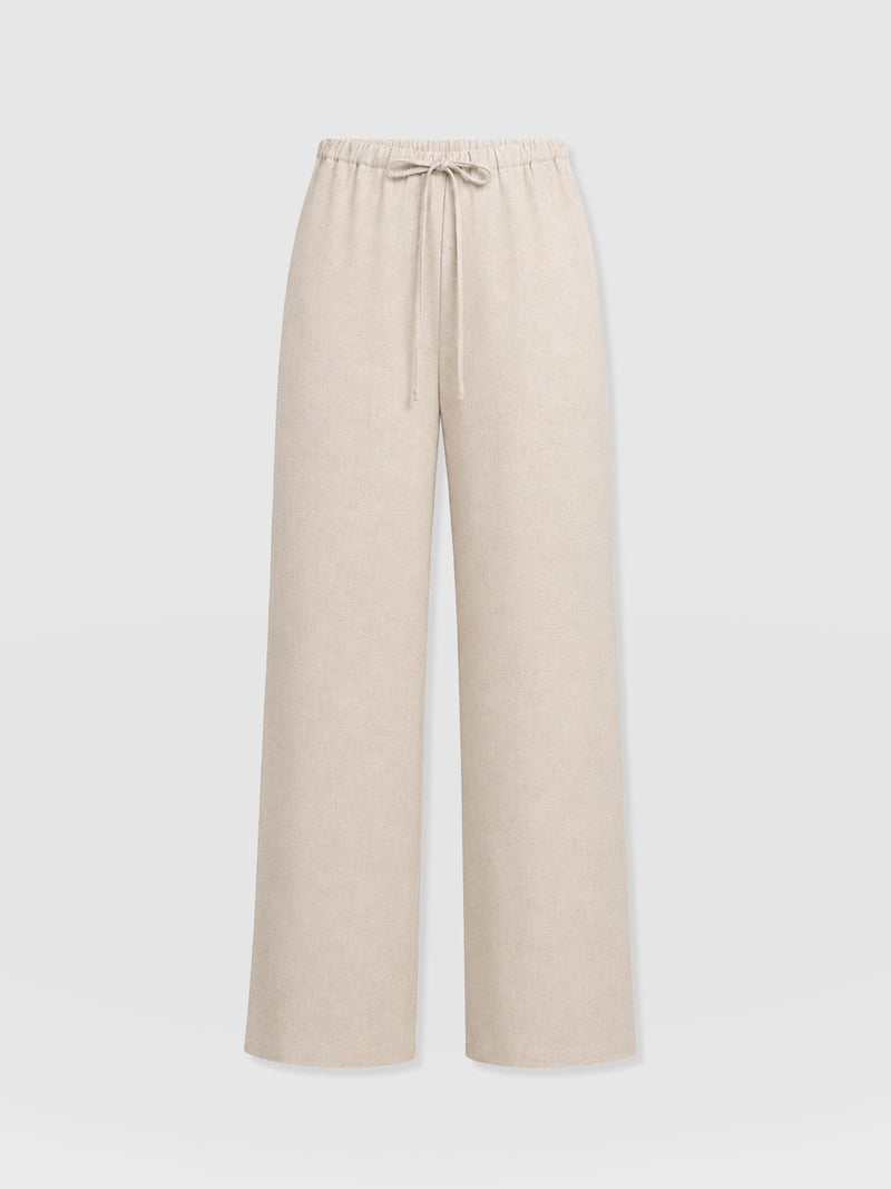 Corinne Pant Oatmeal - Women's Culottes | Saint and Sofia® EU