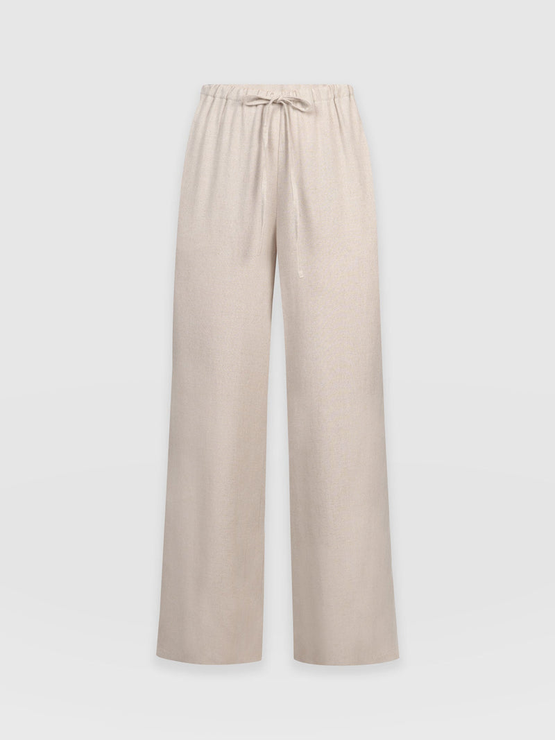 Corinne Pant Oatmeal - Women's Culottes | Saint + Sofia® EU