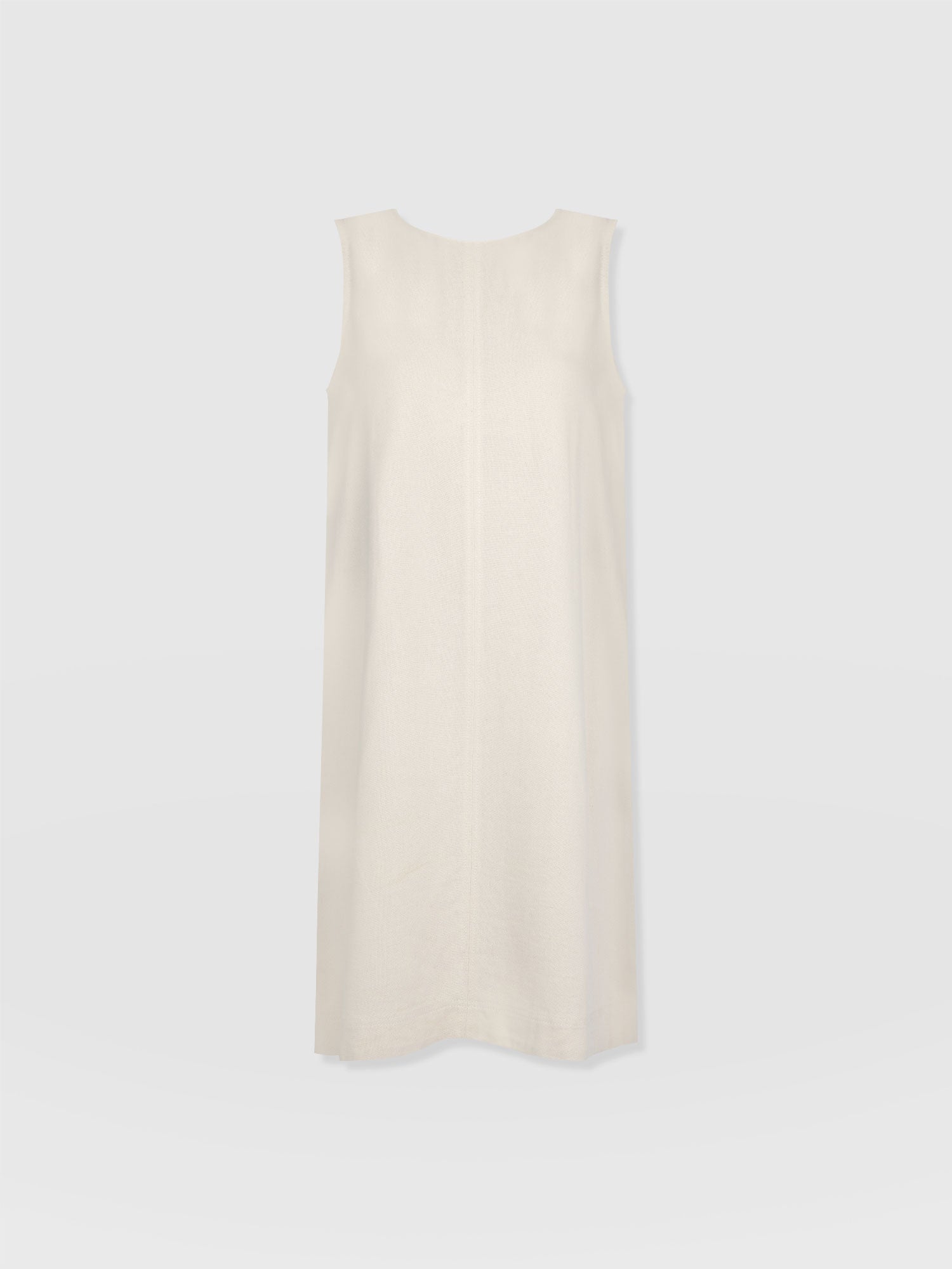 Corinne Linen Shift Dress - Oatmeal - Women's Dresses | Saint and Sofia® EU