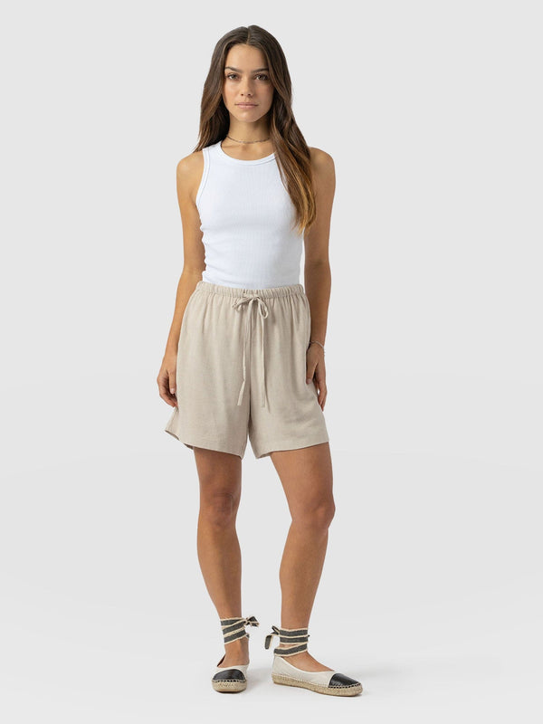 Corinne Short Oatmeal - Women's Shorts | Saint + Sofia® EU