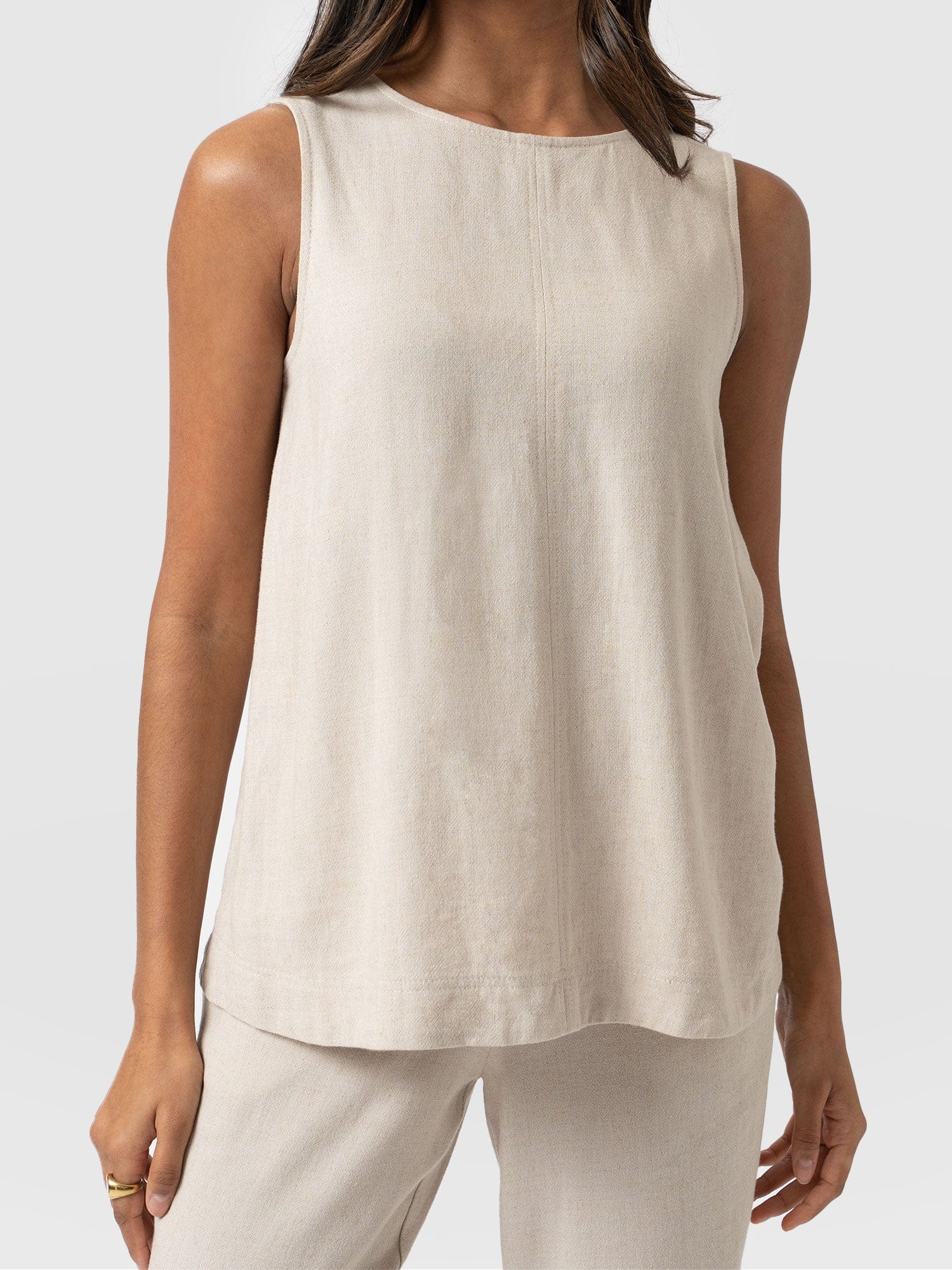 Corinne Tunic Oatmeal - Women's Tops | Saint + Sofia® UK